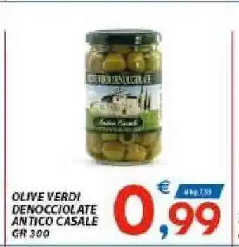 Vivo Supermercati Olive Verde Denocciolate Antico Casale 300 gr offerta