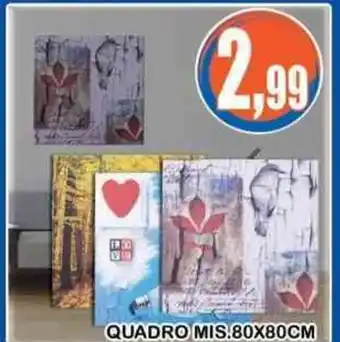 Giunigor Quadro Mis. 80 x 80 cm offerta
