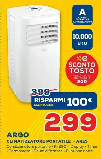 Euronics Argo Climatizzatore Portatile - Ares offerta