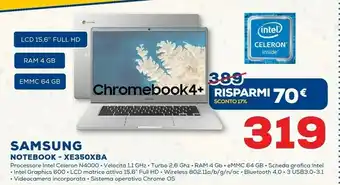 Euronics Samsung Notebook XE350XBA offerta