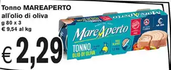 èccoMI Mare Aperto Tonno all'olio di oliva 80 g x 3 offerta