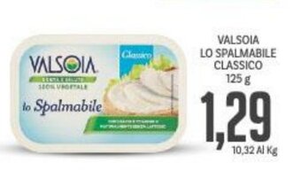 Supermercati Piccolo Valsoia Lo Spalmabile Classico 125 g offerta