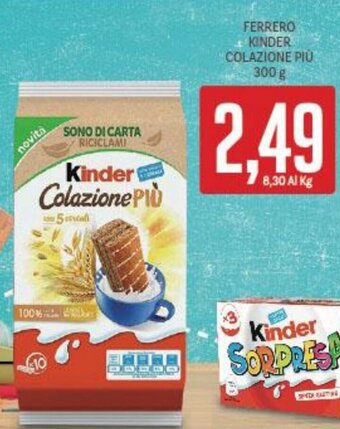 Supermercati Piccolo Ferrero Kinder Colazione Più 300 g offerta