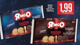 Supermercati Piccolo Pavesi Ringo vari gusti 330/310 g offerta