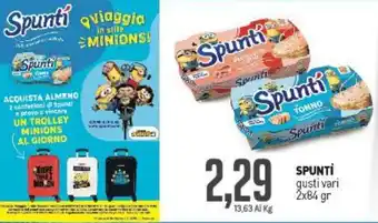 Supermercati Piccolo Spuntí tonno gusti vari 2x84 gr offerta