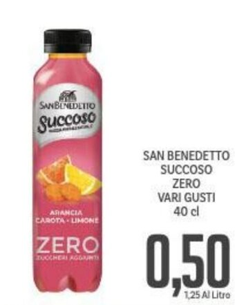 San Benedetto Succoso zero vari gusti 40 cl