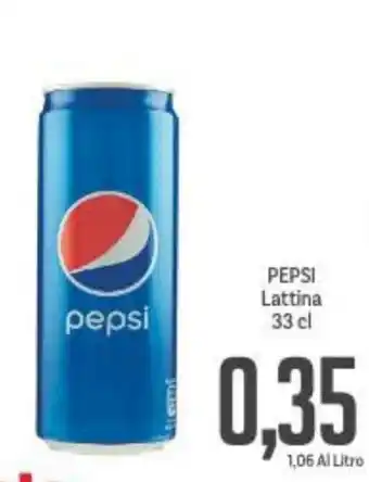 Supermercati Piccolo Pepsi Lattina 33 cl offerta