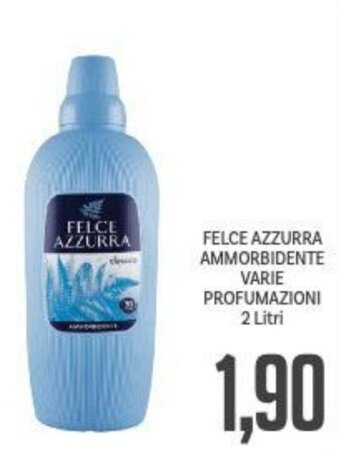 Supermercati Piccolo Felce Azzurra Ammorbidente varie profumazioni 2 Litri offerta
