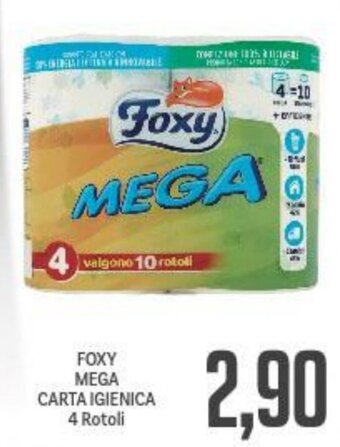 Supermercati Piccolo Foxy Mega Carta Igienica 4 Rotoli offerta