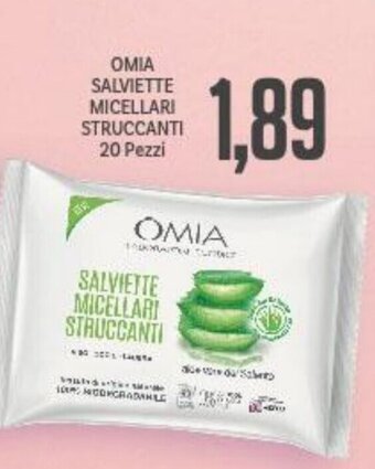 Omia Salviette micellari struccanti 20 Pezzi