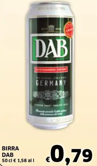 Ecu Discount DAB Birra 50 cl offerta