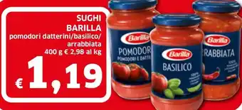 Ecu Discount Barilla Sughi 400 g offerta