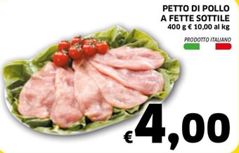 Ecu Discount Petto di Pollo a Fette Sottile 400 g offerta