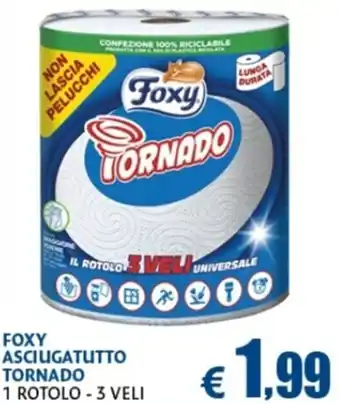 Ecu Discount Foxy Asciugatutto Tornado 1 rotolo offerta