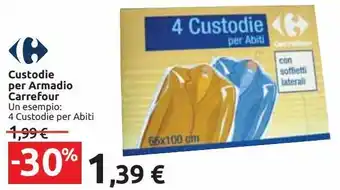 Cusotodie per armadio carrefour un esempio: 4 custodie per abiti
