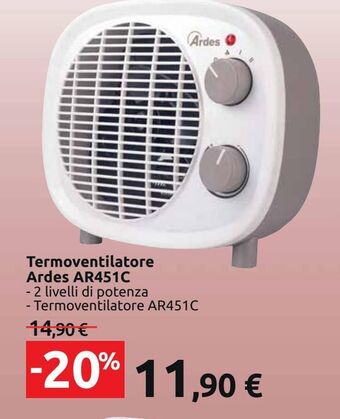 Carrefour Market Termoventilatore ardes ar451c offerta