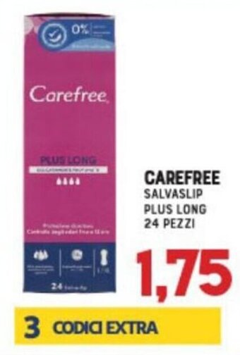 Carefree Salvaslip Plus Long 24 pezzi