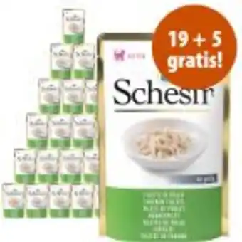 Zooplus 5 buste gratis! 24 x 85 / 140 g schesir kitten offerta