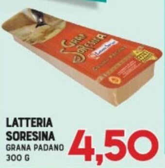 Gran Risparmio Latteria Soresina Grana Padano 300 g offerta