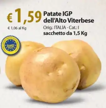 Extra Supermercati Patate IGP dell'Alto Viterbese sacchetto 1,5 kg offerta