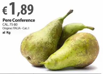 Extra Supermercati Pere Conference al Kg offerta