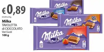 Extra Supermercati Milka Tavoletta di Cioccolato 100 g offerta