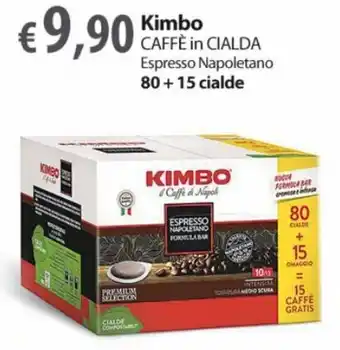 Extra Supermercati Kimbo Caffè in Cialda 80 + 15 cialde offerta