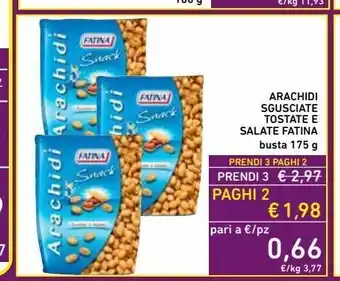 Arachidi sgusciate tostate e salate fatina busta 175 g