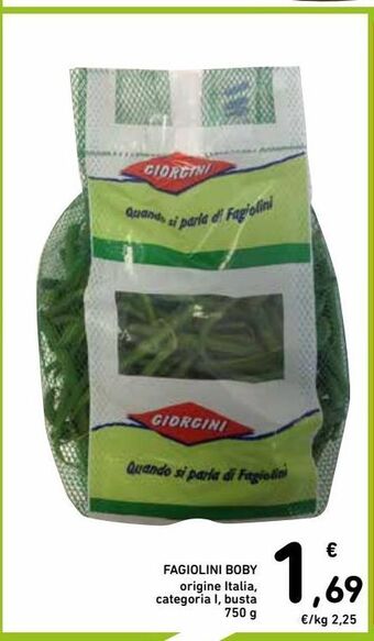 Spazio Conad Fagiolini boby offerta
