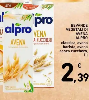 Spazio Conad Bevande vegetali di avena alpro offerta
