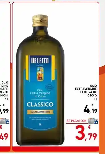 Spazio Conad Olio extra vergine di oliva de cecco 1l offerta