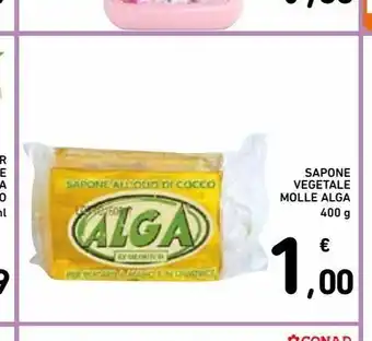 Spazio Conad Sapone vegetale molle alga 400 g offerta
