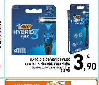 Spazio Conad Rasoio bic hybrid3 flex offerta