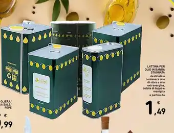 Spazio Conad Lattina per olio in banda stagnata offerta
