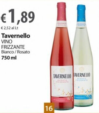 Extra Supermercati Tavernello Vino Frizzante 750 ml offerta