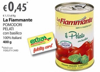Extra Supermercati La Fiammante Pomodori Pelati 400 g offerta