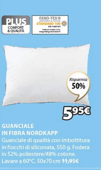 JYSK Guanciale in fibra nordkapp 50x70 cm offerta