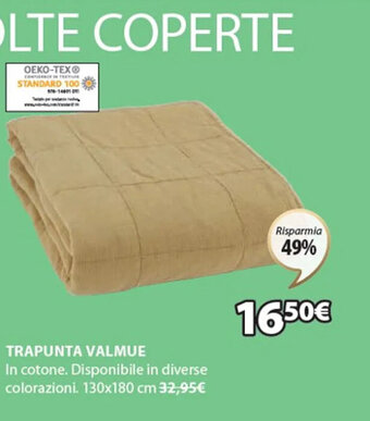 JYSK Trapunta valmue 130x180 cm offerta