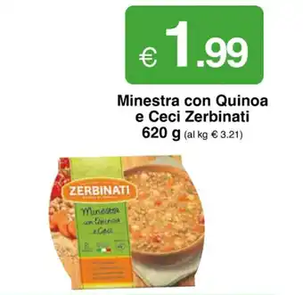 Zerbinati e Ceci Minestra con Quinoa 620 g