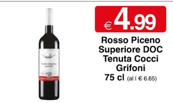 Sì con te Rosso Piceno Superiore DOC Tenuta Cocci Grifoni 75 cl offerta
