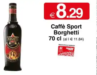 Sì con te Caffè Sport Borghetti 70 cl offerta