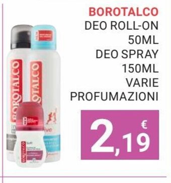 Eté Borotalco Deo Roll - On 50 ml Deo Spray 150 ml Varie Profumazioni offerta