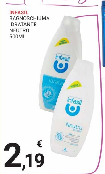 Eté Infasil Bagnoschiuma Idratante Neutro 500ml offerta