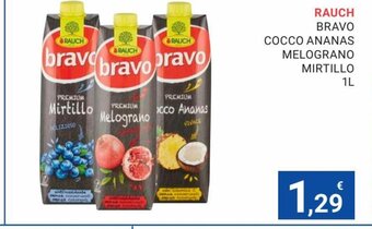 Rauch Bravo Cocco Ananas Melograno Mirtillo 1L