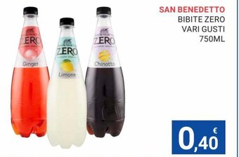 Eté San Benedetto Bibite Zero Vari Gusti 750 ml offerta