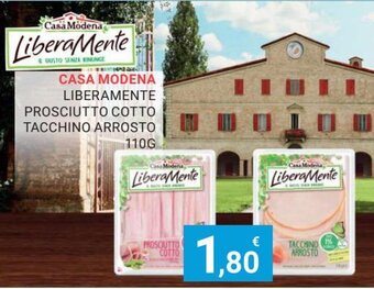 Eté Casa Modena Liberamente Prosciutto Cotto Tacchino Arrosto 110 g offerta