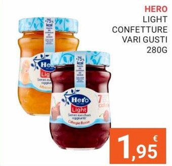 Eté Hero Light Confetture Vari Gusti 280 g offerta