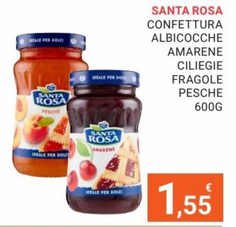 Santa Rosa Confettura Albicocche Amarene Ciliegie Fragole Pesche 600 g