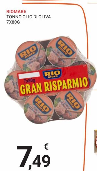 Eté Riomare Tonno Olio Di Oliva 7x80g offerta