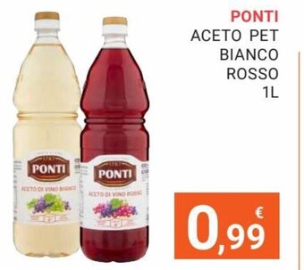 Eté Ponti Aceto Pet Bianco Rosso 1 L offerta